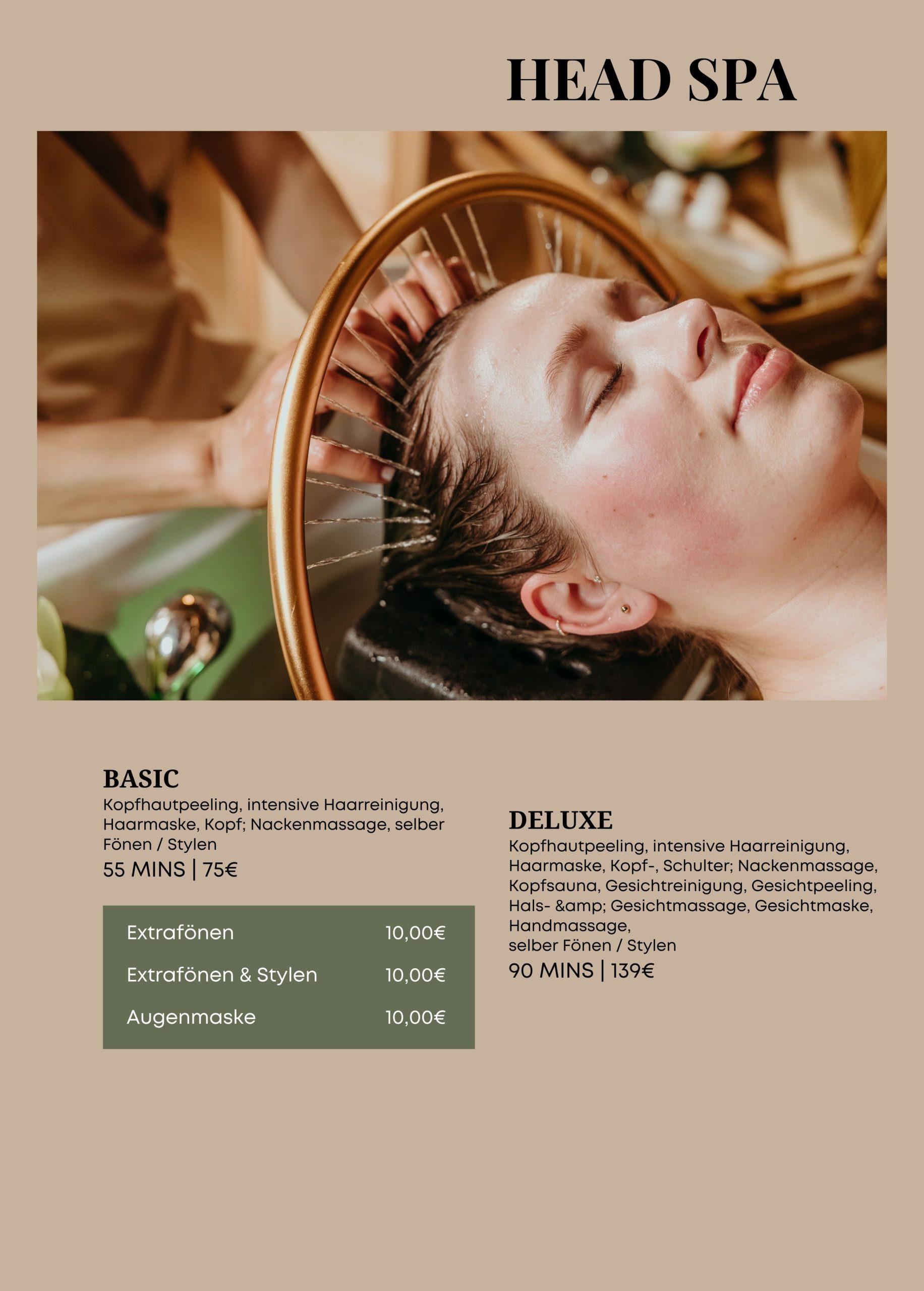Tre Beauty Spa Hamburg Menu 30