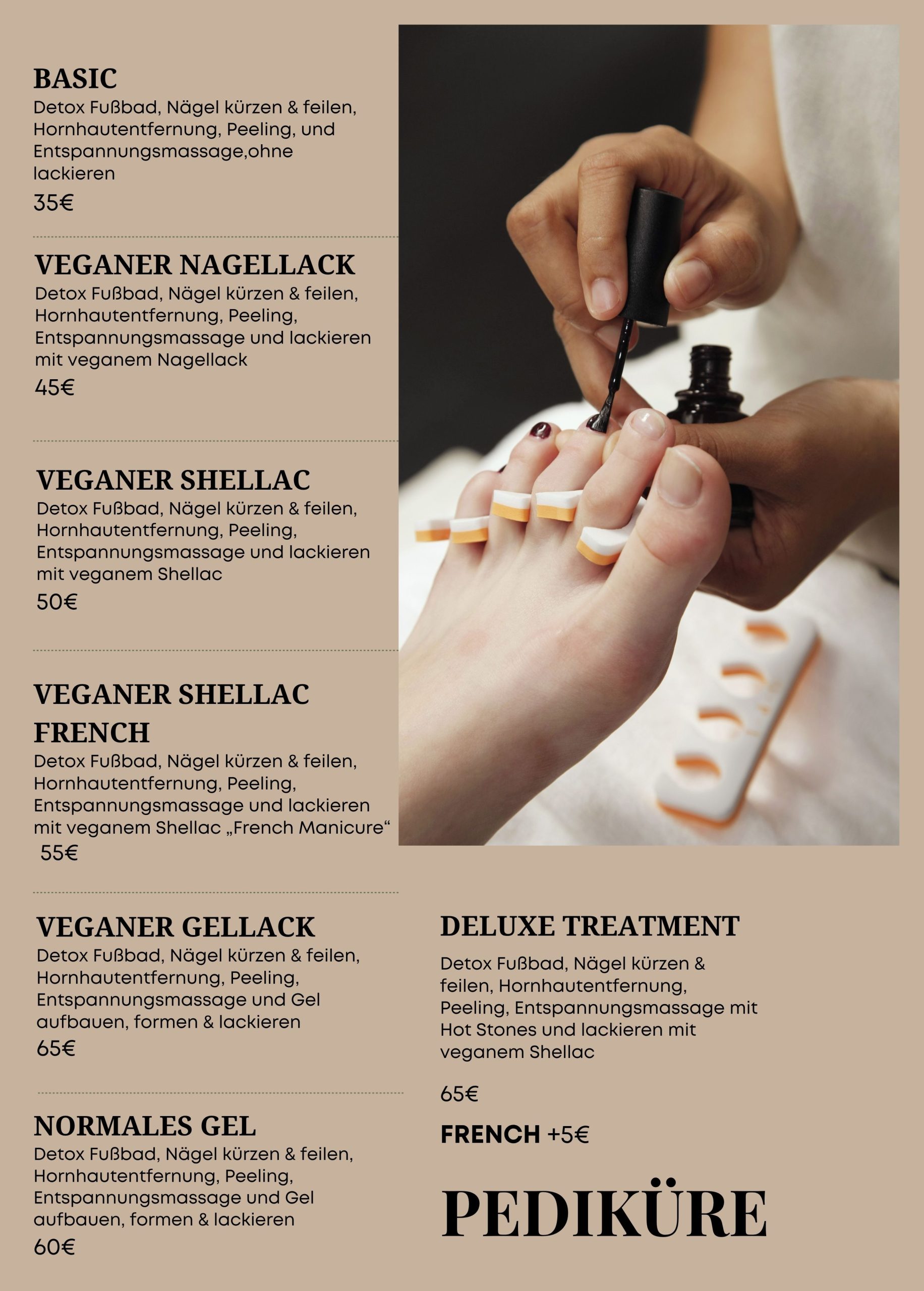 Tre Beauty Spa Hamburg Menu 24